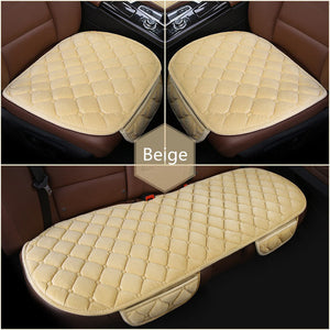 3Pcs/Set  Square Style Luxurious Warm Car Seat Cover