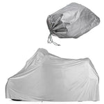 Waterproof Motorcycle Garage tarpaulin tarpaulin motorcycle cover 246 * 105 * 127 cm / Size XL Silver
