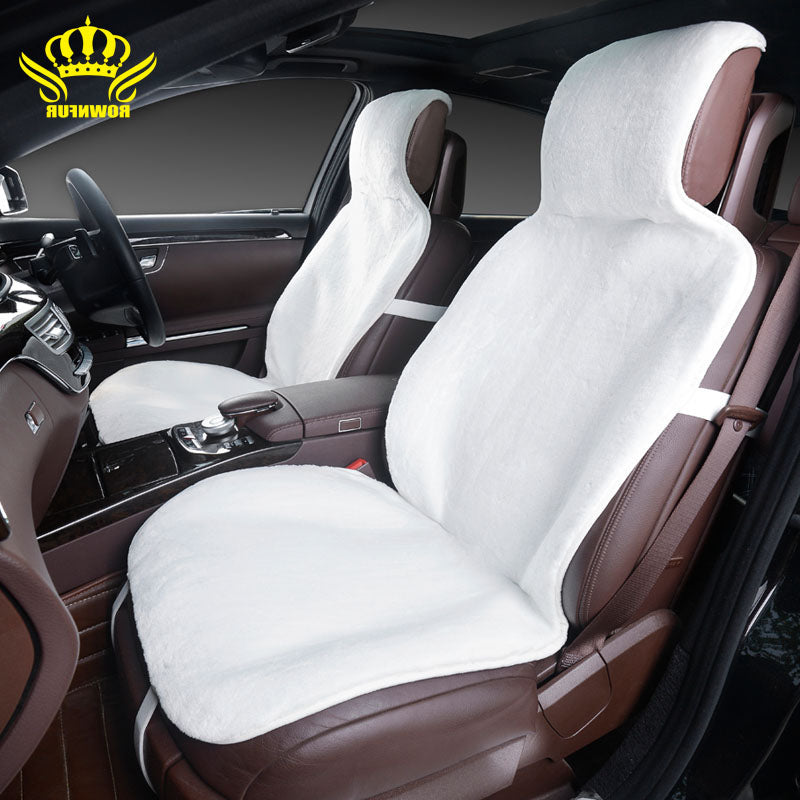 Luxurious 2 Front car seat covers faux fur