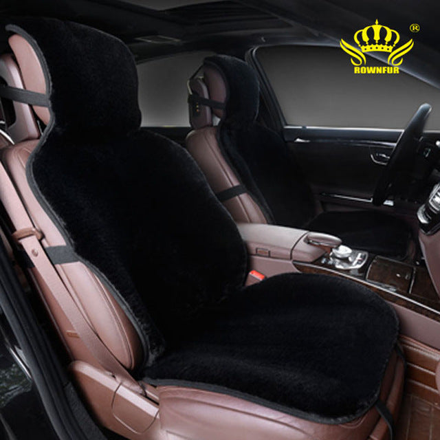 Luxurious 2 Front car seat covers faux fur