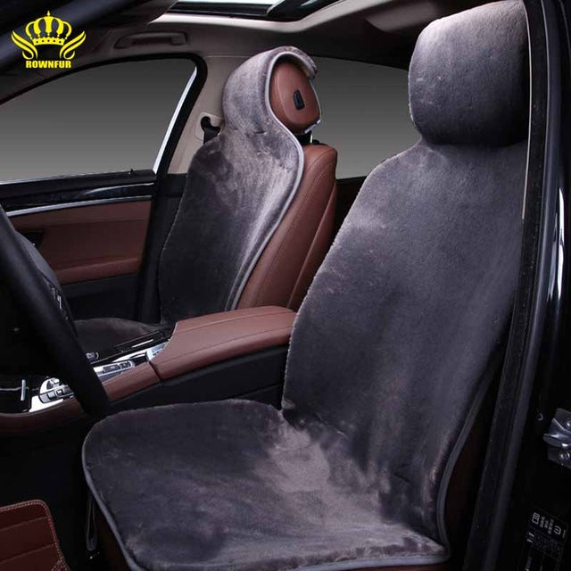 Luxurious 2 Front car seat covers faux fur