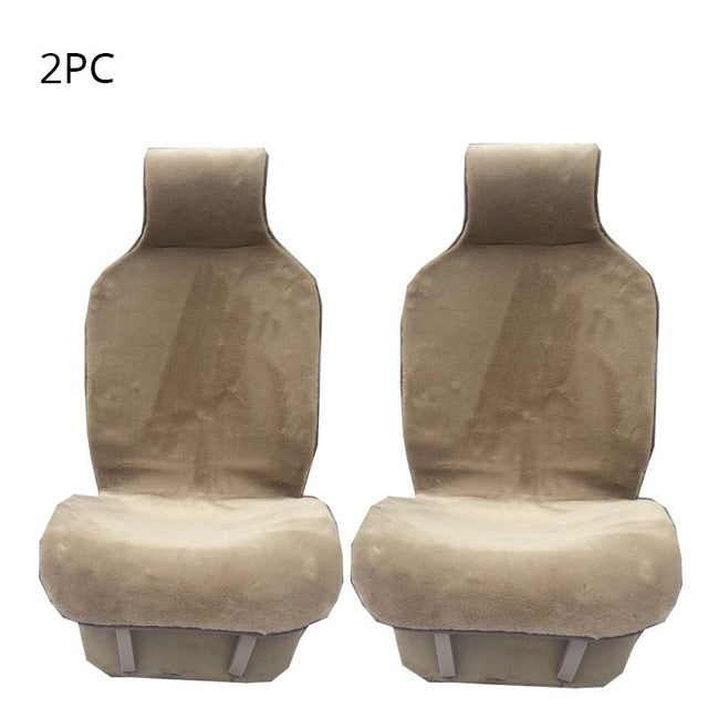Luxurious 2 Front car seat covers faux fur