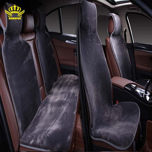 Plush Faux Fur Seat Covers