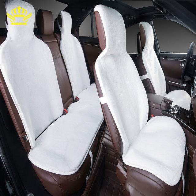 Plush Faux Fur Seat Covers