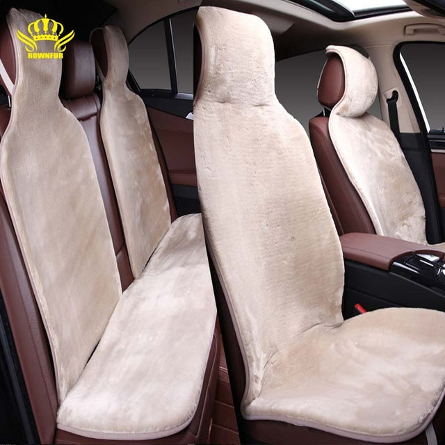 Plush Faux Fur Seat Covers
