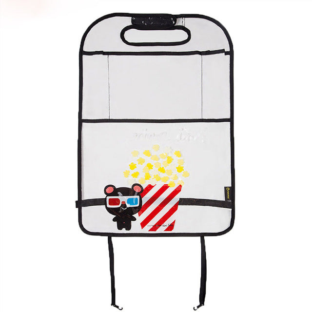 Car Back Seat Protector Kicking Mat For Kids  Organizer For Ipad and Drink
